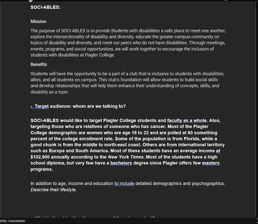 Cancer Awareness Painting Night Planning and Documenting - Compatibility Mode - Word 4_20_2025 4_07_29 PM A sample creative brief from a leadership event along with a project description, timeline, and tasks.
