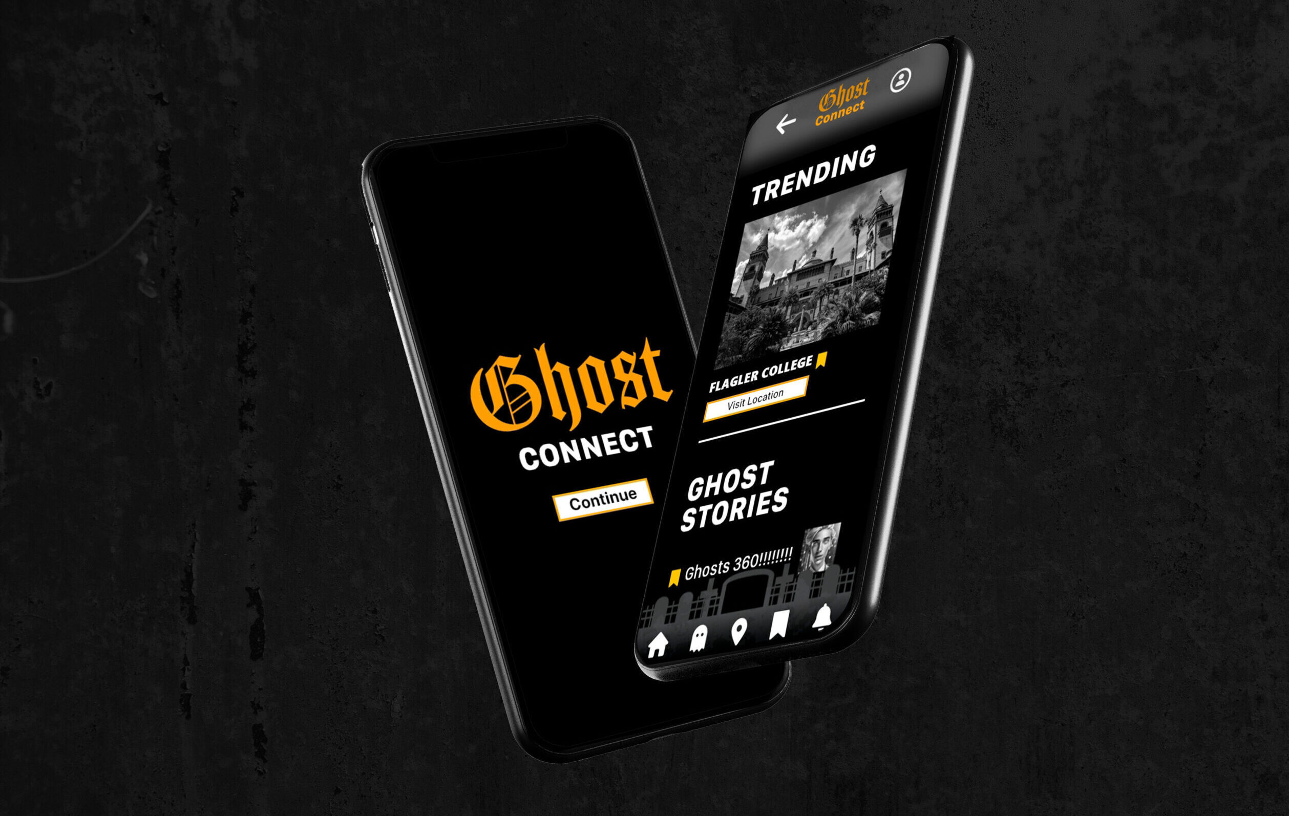 Mock-Up---3 Welcome to the app! Here, you can press the start button that will lead you to the home page with trends.