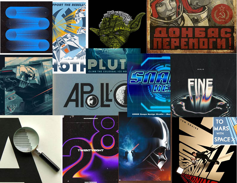 Moodboards P24 Moodboard with different graphic styles created from other artists.