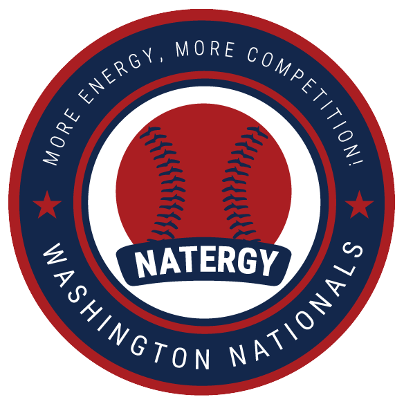 Natergy-Logo Natergy Logo with baseball surrounded by a circle stating "Washington Nationals, more energy, more competition."